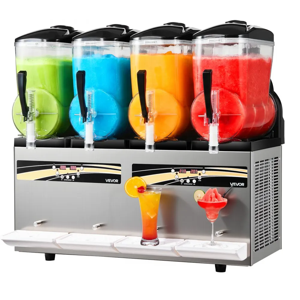 VEVOR Slushie Machine, 12L/3.17Gal x 4